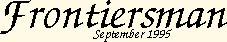 Frontiersman, September 1995