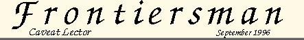 Frontiersman, September 1996