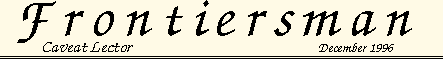 Frontiersman, December 1996